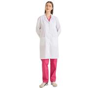 MISEMIYA - Bata Laboratorio Mujer - Bata Blanca Laboratorio Mujer - Bata Medico Mujer - Bata de Laboratorio Mujer 8166 - L, Blanco