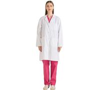MISEMIYA - Bata Laboratorio Mujer - Bata Blanca Laboratorio Mujer - Bata Medico Mujer - Bata de Laboratorio Mujer Q8161 - XXL, Blanco
