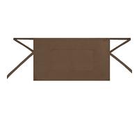 MISEMIYA BZ-860 Delantal Corto con Bolsillo 40mmx70mm, Marrón, Unisex Adulto