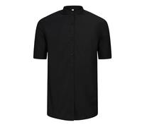 MISEMIYA - Camisa Camarera Mujer con Mangas Corta - Uniforme HOSTELERIA Mujer - 7271B - XL, Negro