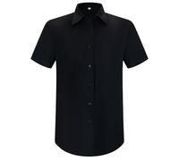 MISEMIYA - Camisa Camarera Mujer con Mangas Corta - Uniforme HOSTELERIA Mujer - 8726B - XXL, Negro
