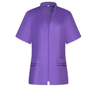 MISEMIYA - Camisa Sanitario Mujer - Uniforme Sanitario - Uniforme HOSTELERÍA 712 - XS, Lila