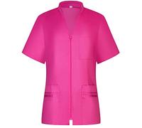 MISEMIYA - Camisa Sanitario Mujer - Uniforme Sanitario - Uniforme HOSTELERÍA 712 - XS, Rosa