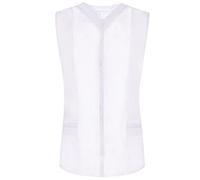 MISEMIYA - Camisa Sanitaro Mujer Sin Manga Uniformes Limpieza Uniformes Medicos Clinica Veterinarias Ref.818 - S, Blanco 22