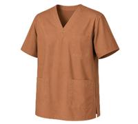 MISEMIYA Casaca Sanitaria Unisex Elástica para Enfermería y Medicina (94% Poliéster, 6% Spandex) - 1689, Marrón, M