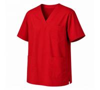 MISEMIYA Casaca Sanitaria Unisex Elástica para Enfermería y Medicina (94% Poliéster, 6% Spandex) - 1689, Rojo, XS