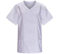 MISEMIYA Casaca Sanitario Mujer AMZ-Q8119 Camisa de utilidades de Trabajo, Blanco, XL