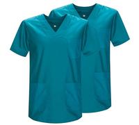 MISEMIYA - Pack 2 Pcs - Casaca Sanitario Unisex Uniformes Sanitarios Uniforme Sanitario Uniforme MEDICOS - Ref.817 * 2 - S, Verde 3B 21