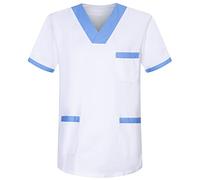 MISEMIYA - Casaca Unisex MÉDICO Enfermera Uniforme Limpieza Laboral ESTÉTICA Dentista Veterinaria Sanitario HOSTELERÍA - Ref.817 - XXL, Banco 8171-2