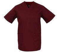 MISEMIYA - Casaca Unisex MÉDICO Enfermera Uniforme Limpieza Laboral ESTÉTICA Dentista Veterinaria Sanitario HOSTELERÍA - Ref.817 - S, Granate