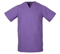 MISEMIYA - Casaca Unisex MÉDICO Enfermera Uniforme Limpieza Laboral ESTÉTICA Dentista Veterinaria Sanitario HOSTELERÍA - Ref.817 - L, Lila