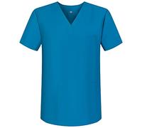 MISEMIYA - Casaca Unisex MÉDICO Enfermera Uniforme Limpieza Laboral ESTÉTICA Dentista Veterinaria Sanitario HOSTELERÍA - Ref.BZ-6801 - S, Turquesa 68