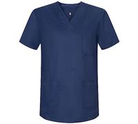 MISEMIYA - Casaca Unisex MÉDICO Enfermera Uniforme Limpieza Laboral ESTÉTICA Dentista Veterinaria Sanitario HOSTELERÍA - Ref.817-4XL, Azul Marino