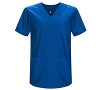 MISEMIYA - Casaca Unisex MÉDICO Enfermera Uniforme Limpieza Laboral ESTÉTICA Dentista Veterinaria Sanitario HOSTELERÍA - Ref.817 - S, Azul 37
