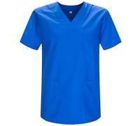 MISEMIYA - Casaca Unisex MÉDICO Enfermera Uniforme Limpieza Laboral ESTÉTICA Dentista Veterinaria Sanitario HOSTELERÍA - Ref.817 - XL, Azul Royal