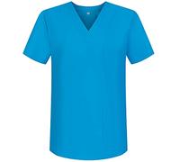 MISEMIYA - Casaca Unisex MÉDICO Enfermera Uniforme Limpieza Laboral ESTÉTICA Dentista Veterinaria Sanitario HOSTELERÍA - Ref.BZ-6801 - XS, Celeste 68