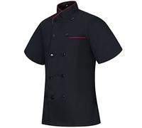 Misemiya Chaqueta Cocinera Mujer KZ-8441 Chef, 8441-Negro, XL