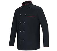 MISEMIYA - Chaqueta COCINERA Mujer - Uniformes Chef Mujer Chaqueta Mujer DE Cocina - Ref.844 - L, Chaquetas Cocinera 844 - Negro