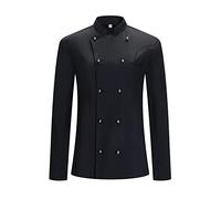 MISEMIYA - Chaqueta COCINERA Mujer - Uniformes Chef Mujer Chaqueta Mujer DE Cocina - Ref.848 - L, Chaquetas Cocinera 848 - Negro