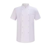 MISEMIYA - Chaqueta Cocinero Hombre - Chaqueta de Chef Hombre - Uniforme Hosteleria MZ-6821B - XXL, Chaquetas Cocinero 6821 - Blanco
