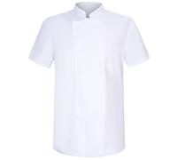 MISEMIYA - Chaqueta Cocinero Hombre - Chaqueta de Chef Hombre - Uniforme Hosteleria - Ref.8421 - XL, Blanco 21