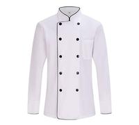 MISEMIYA - Chaqueta Cocinero Hombre - Chaqueta de Chef Hombre - Uniforme Hosteleria - - Ref.842B - 3XL, Chaquetas Cocinero 842B - Blanco