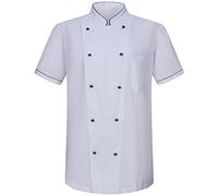 MISEMIYA - Chaqueta Cocinero Hombre - Chaqueta de Chef Hombre - Uniforme Hosteleria - Ref.8501B - L, Chaquetas Cocinero 8501B - Blanco
