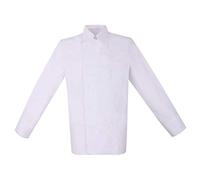 MISEMIYA Chaquetas Chef Cocineros Mangas LARGAS Camisa de utilidades de Trabajo, Blanco, L Hombres