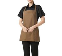 MISEMIYA - DELANTAL CON PETO DELANTAL MUJER DELANTAL HOGAR LIMPIEZA FRUTERIA LAVAPLATOS SUMILLER MAITRE DE VINOS - Ref.865 - Marrón
