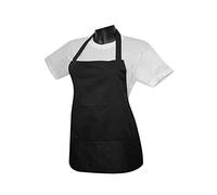 MISEMIYA - Delantal con Peto Delantal Mujer Delantal HOGAR Limpieza FRUTERIA LAVAPLATOS SUMILLER Maitre DE VINOS - Ref.865 - Negro, Pack*1