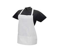 MISEMIYA Delantales de Trabajo en hostelería 865, Blanco, Pack1 Unisex Adulto