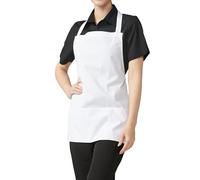 MISEMIYA - DELANTAL CON PETO DELANTAL MUJER DELANTAL HOGAR LIMPIEZA FRUTERIA LAVAPLATOS SUMILLER MAITRE DE VINOS - Ref.865 - Blanco