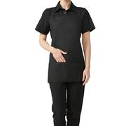 MISEMIYA - DELANTAL CON PETO DELANTAL MUJER DELANTAL HOGAR LIMPIEZA FRUTERIA LAVAPLATOS SUMILLER MAITRE DE VINOS - Ref.865 - Negro