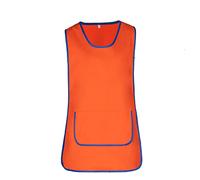 MISEMIYA - Delantal Limpieza Uniforme Laboral CLINICA MÉDICOS Limpieza Veterinaria Sanitarios HOSTELERÍA- Ref.868 - L, Naranja 21