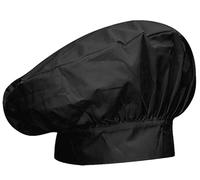 MISEMIYA , Gorro Chef Forma Seta 918 Unisex Adulto, Negro (Black), Talla Única