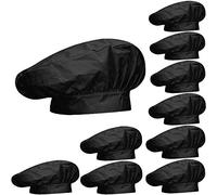MISEMIYA Chef Gorro Forma Seta 918, Negro, Talla Única Unisex Adulto