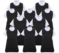 MISEMIYA - Pack*10 Pcs - Delantal Limpieza Uniforme Laboral CLINICA MÉDICOS Limpieza Veterinaria Sanitarios HOSTELERÍA- Ref.868 - M, Negro 21