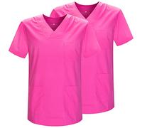 MISEMIYA - Pack 2 Pcs - Casaca Sanitario Unisex Uniformes Sanitarios Uniforme Sanitario Uniforme MEDICOS - Ref.817 * 2 - M, Fucsia 21
