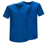 MISEMIYA - Pack 2 Pcs - Casaca Sanitario Unisex Uniformes Sanitarios Uniforme Sanitario Uniforme MEDICOS - Ref.817 * 2 - L, Azul 37 21