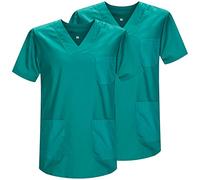 MISEMIYA - Pack 2 Pcs - Casaca Sanitario Unisex Uniformes Sanitarios Uniforme Sanitario Uniforme MEDICOS - Ref.817 * 2 - L, Verde 21