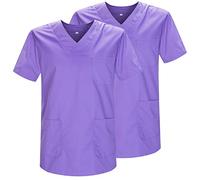 MISEMIYA - Pack 2 Pcs - Casaca Sanitario Unisex Uniformes Sanitarios Uniforme Sanitario Uniforme MEDICOS - Ref.817 * 2 - XS, Lila 21