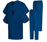 MISEMIYA - Pack * 2 Pcs - Casaca Y PANTALÓN Sanitarios Unisex Uniformes Sanitarios MÉDICOS 2-6801-6802 - XL, Azul Marino 68