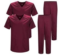 MISEMIYA - Pack * 2 Pcs - Casaca Y PANTALÓN Sanitarios Unisex Uniformes Sanitarios MÉDICOS 2-817-8312-3XL, Granate 22