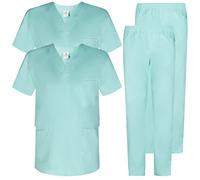 MISEMIYA - Pack * 2 Pcs - Casaca Y PANTALÓN Sanitarios Unisex Uniformes Sanitarios MÉDICOS 2-817-8312 - L, Turquesa
