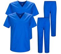 MISEMIYA - Pack * 2 Pcs - Casaca Y PANTALÓN Sanitarios Unisex Uniformes Sanitarios MÉDICOS 2-817-8312 - S, Azul Royal 22