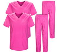 MISEMIYA - Pack * 2 Pcs - Casaca Y PANTALÓN Sanitarios Unisex Uniformes Sanitarios MÉDICOS 2-817-8312 - S, Rosa 22