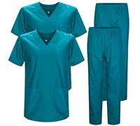 MISEMIYA - Pack * 2 Pcs - Casaca Y PANTALÓN Sanitarios Unisex Uniformes Sanitarios MÉDICOS 2-817-8312 - S, Verde 3B 22