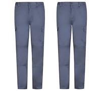 MISEMIYA - Pack 2 Pcs - PANTALÓN Hombre DE Trabajo MULTIBOLSILLO Uniforme Laboral Industrial Taller MECÁNICO Ref.9100-36, Gris