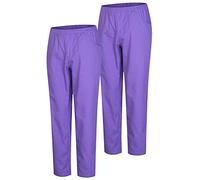MISEMIYA - Pack 2 Pcs - PANTALÓN Sanitario Unisex - Uniforme Sanitario Uniformes MEDICOS PANTALÓN DE Trabajo - Ref.8312 * 2 pcs - XL, Lila 21