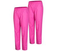 MISEMIYA - Pack 2 Pcs - PANTALÓN Sanitario Unisex - Uniforme Sanitario Uniformes MEDICOS PANTALÓN DE Trabajo - Ref.8312 * 2 pcs - XXL, Fucsia 21